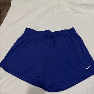 Nike Women's Purple Athletic Shorts with Drawstring